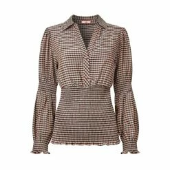 Joe Browns Brown Stylish Check Blouse -Joe Browns shop unnamed file 1024