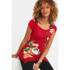 Joe Browns Red Marvellously Majestic Top