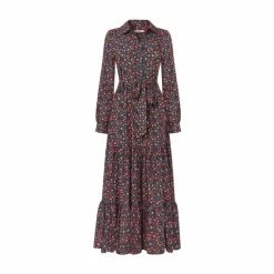 Joe Browns Black Vintage Balloon Sleeve Ditsy Floral Shirt Dress -Joe Browns shop unnamed file 105