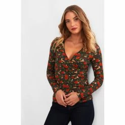Joe Browns Green Radiant Reindeer Wrap Top