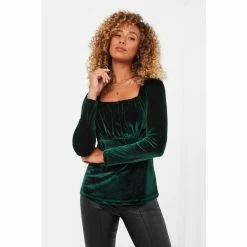 Joe Browns Green Marylin Velour Top