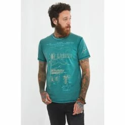 Joe Browns Green Detailed Guitar Information Graphic Print T-Shirt
