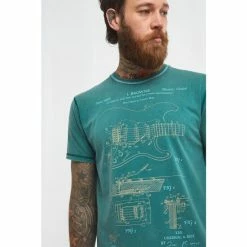 Joe Browns Green Detailed Guitar Information Graphic Print T-Shirt -Joe Browns shop unnamed file 1135