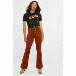 Joe Browns Black Growing Sunflowers Graphic T-Shirt