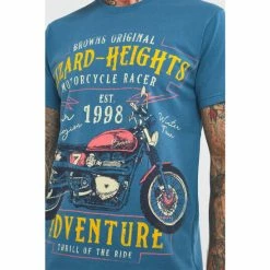 Joe Browns Blue Motorbike Racing Adventure Graphic Print T-Shirt -Joe Browns shop unnamed file 1169