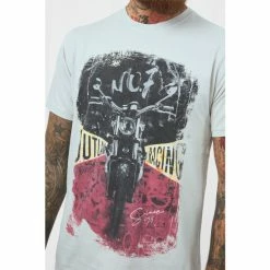 Joe Browns Grey Outlaw Motorbike Graphic Print T Shirt -Joe Browns shop unnamed file 1175
