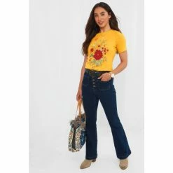Joe Browns Yellow Autumnal Florals T-Shirt