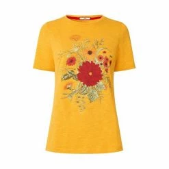 Joe Browns Yellow Autumnal Florals T-Shirt -Joe Browns shop unnamed file 1181