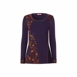 Joe Browns Purple Asymmetric Mix It Up Floral Top -Joe Browns shop unnamed file 1192