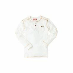 Joe Browns Cream Classic Long Sleeve Henley Top -Joe Browns shop unnamed file 1198