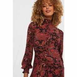 Joe Browns Black Collared Long Sleeve Paisley Dress -Joe Browns shop unnamed file 12