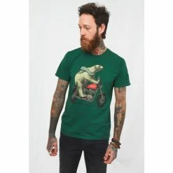 Joe Browns Green Bear On A Motorbike Graphic Print T Shirt -Joe Browns shop unnamed file 1214