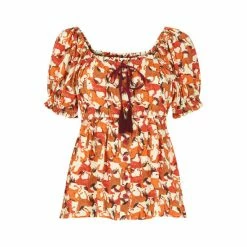 Joe Browns Orange Wild Horses Boho Top -Joe Browns shop unnamed file 1251