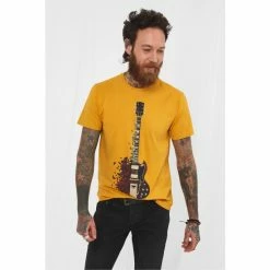 Joe Browns Gold Butterfly Guitar Graphic Print T-Shirt
