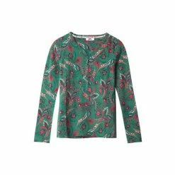 Joe Browns Green Button Up Floral Print Top -Joe Browns shop unnamed file 1379