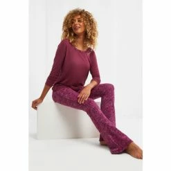 Joe Browns Purple Comfy Cross Back Yoga Top