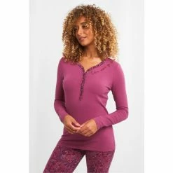 Joe Browns Red Comfy Long Sleeve Button Down Top