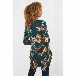 Joe Browns Green Asymmetric Floral Willow Tree Tunic -Joe Browns shop unnamed file 1429