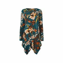 Joe Browns Green Asymmetric Floral Willow Tree Tunic -Joe Browns shop unnamed file 1431