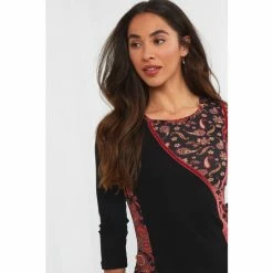 Joe Browns Black Standout Patchwork Paisley Print Tunic -Joe Browns shop unnamed file 1439
