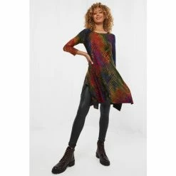 Joe Browns Green Standout 3/4 Sleeves Abstract Tunic