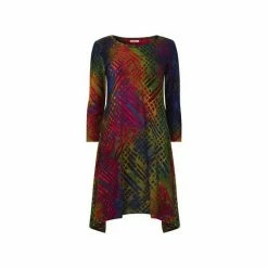Joe Browns Green Standout 3/4 Sleeves Abstract Tunic -Joe Browns shop unnamed file 1456