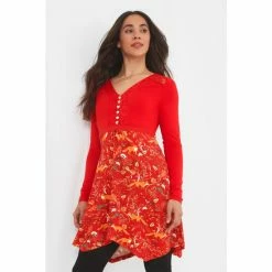 Joe Browns Orange Fox And Florals Animal Print Tunic