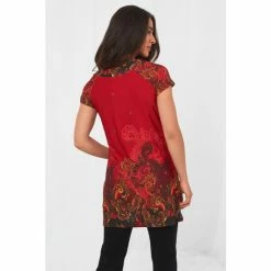 Joe Browns Red Paisley Floral Border Print Style Tunic -Joe Browns shop unnamed file 1491