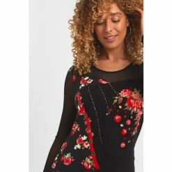 Joe Browns Black Mix Print Floral Roses Garden Tunic -Joe Browns shop unnamed file 1513