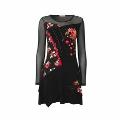Joe Browns Black Mix Print Floral Roses Garden Tunic -Joe Browns shop unnamed file 1514