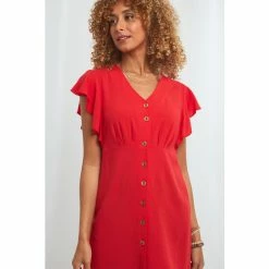 Joe Browns Red Easy Breezy Button Through Tunic -Joe Browns shop unnamed file 1544