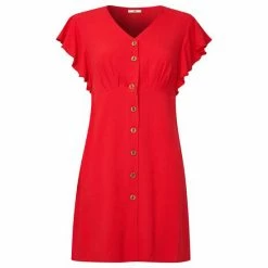 Joe Browns Red Easy Breezy Button Through Tunic -Joe Browns shop unnamed file 1545
