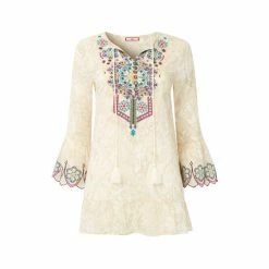 Joe Browns Cream Stunning Embroidered Tunic -Joe Browns shop unnamed file 1555
