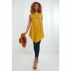 Joe Browns Yellow Curious Crochet Tunic