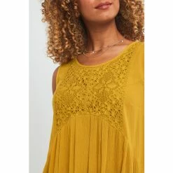 Joe Browns Yellow Curious Crochet Tunic -Joe Browns shop unnamed file 1581