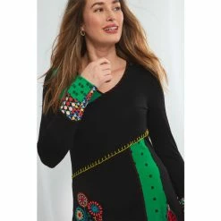 Joe Browns Black Fabulous Fun Time Tunic Top -Joe Browns shop unnamed file 1616