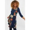 Joe Browns Blue Asymmetric Wrap Floral Print Tunic