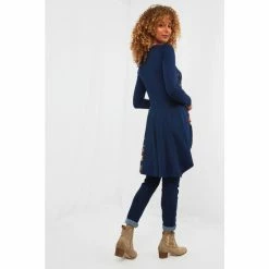 Joe Browns Blue Asymmetric Wrap Floral Print Tunic -Joe Browns shop unnamed file 1631