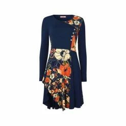 Joe Browns Blue Asymmetric Wrap Floral Print Tunic -Joe Browns shop unnamed file 1633