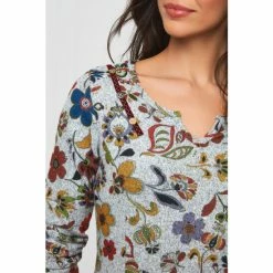 Joe Browns Grey Long Sleeve Woodland Floral Tunic -Joe Browns shop unnamed file 1646