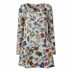 Joe Browns Grey Long Sleeve Woodland Floral Tunic -Joe Browns shop unnamed file 1648