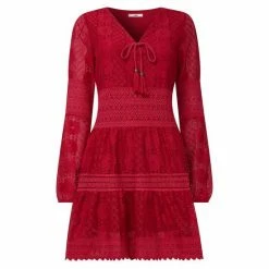 Joe Browns Red Lovely Lace Boho Tunic -Joe Browns shop unnamed file 1658