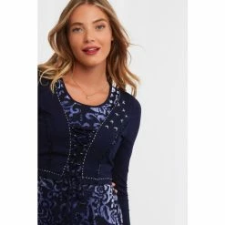 Joe Browns Blue Feeling Festive Devore Tunic -Joe Browns shop unnamed file 1691