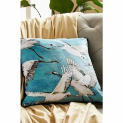 Joe Browns Multi Cranes In Flight Cushion