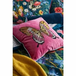 Joe Browns Multi Striking Butterfly Embroidered Cushion
