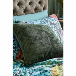 Joe Browns Green Jacquard Floral Cushion
