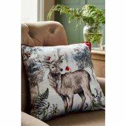 Joe Browns Black Fabulous Festive Stag Reversible Cushion