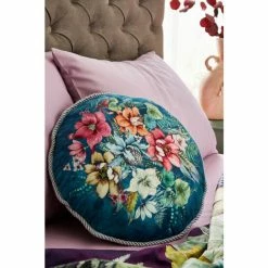 Joe Browns Black Fetching Floral Round Cushion