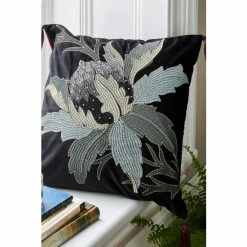 Joe Browns Black Beautiful Beadwork Cushion