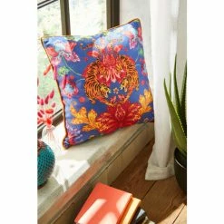 Joe Browns Blue Terrific Tiger Floral Cushion